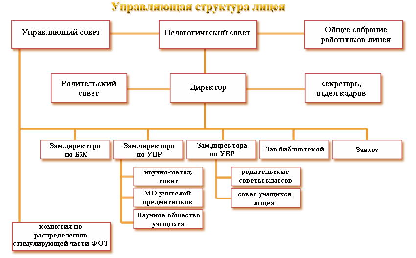 структура управления лицеем структура управления лицеем